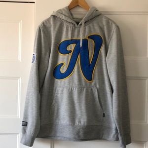 Numero Heather Grey Hoodie with Patch - Men’s Size M